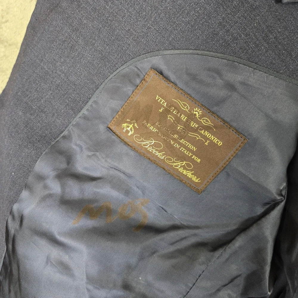 Brooks Brothers The Explorer Collection Blazer Mens 40R Vitale Barberis Canonico